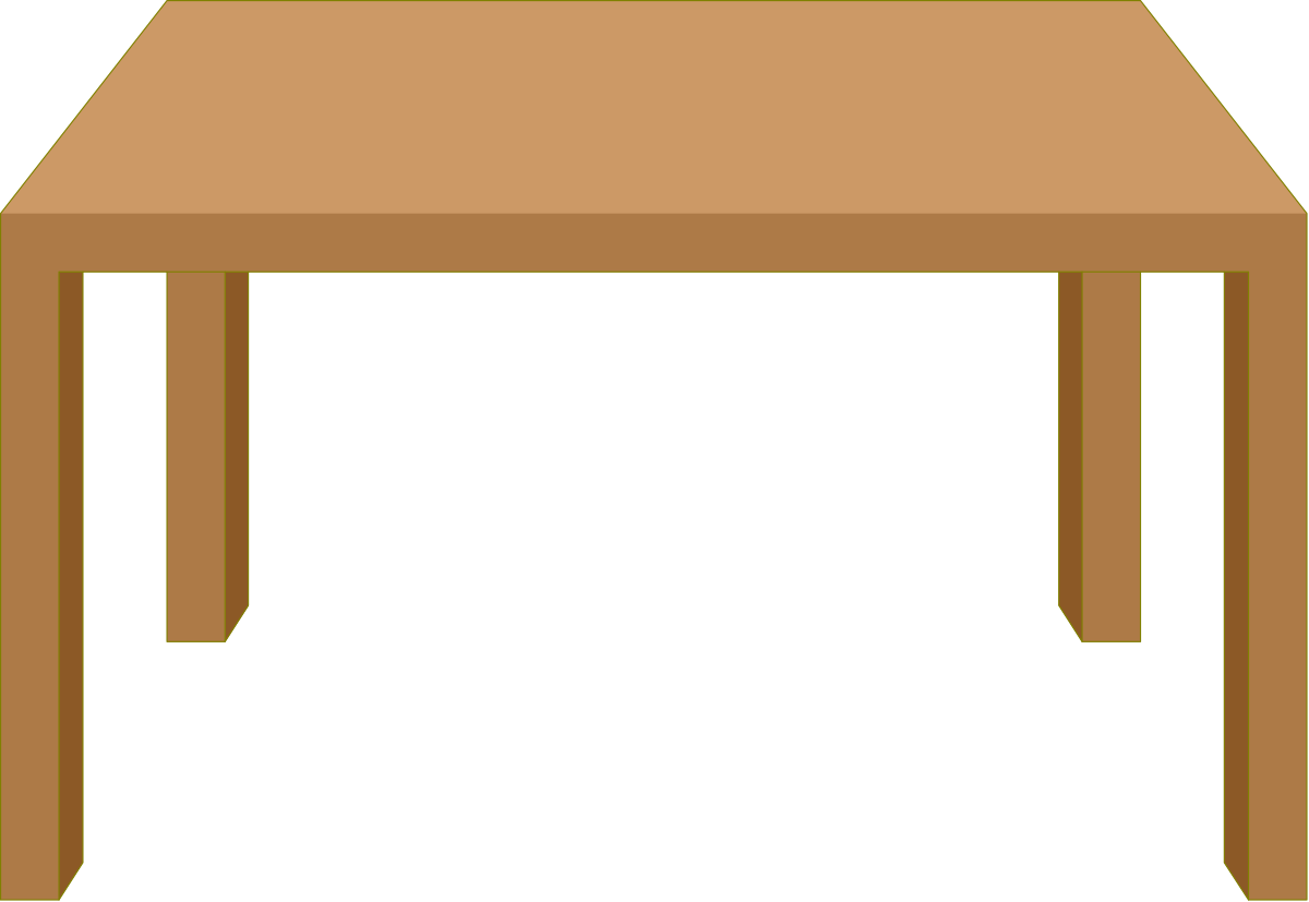 a table with a wooden top clip art png transparent Wooden Table Clipart: Elegant Designs for Every Project